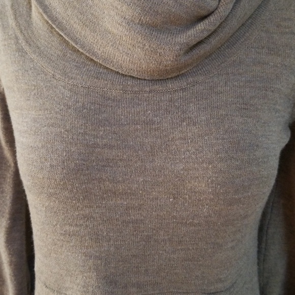 $5⭐️ Cowl Neck Tan Sweater Dress - Picture 4 of 7